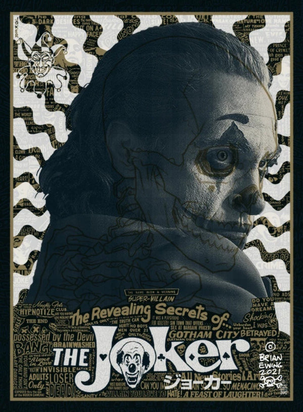 Joker Darkest Knight Silkscreen Print by Brian Ewing