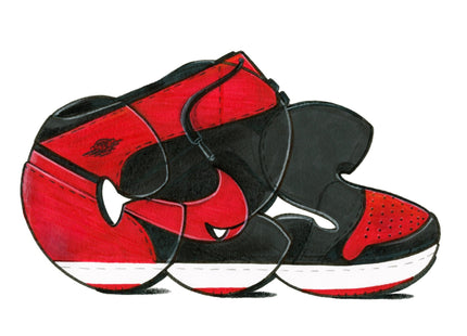 Jordan 1's Archival Print by Ces