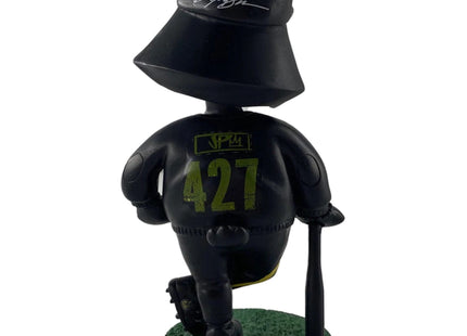 JP Money Bear Triple Black Bobble Head Art Toy by King Saladeen