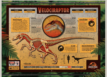 Jurassic Park Velociraptor Silkscreen Print by DKNG