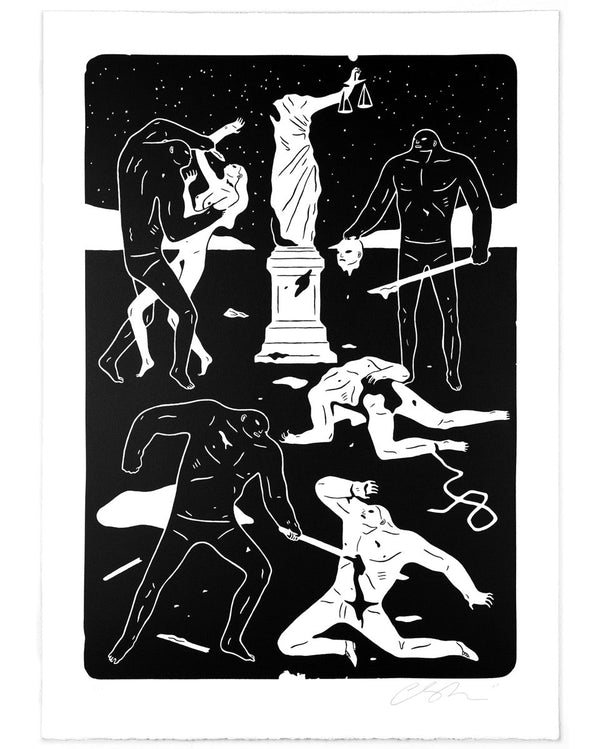 Justice Serigraph Print by Cleon Peterson