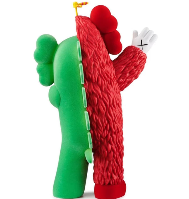 Kachamukku- Green Red Fine Art Toy by Kaws- Brian Donnelly