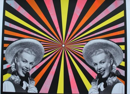 Kaleidopop 7 Pink Yellow Silkscreen Print by Tim Oliveira