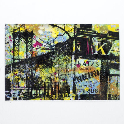 Katzs Diner NYC HPM Acrylic Silkscreen Print by Bobby Hill