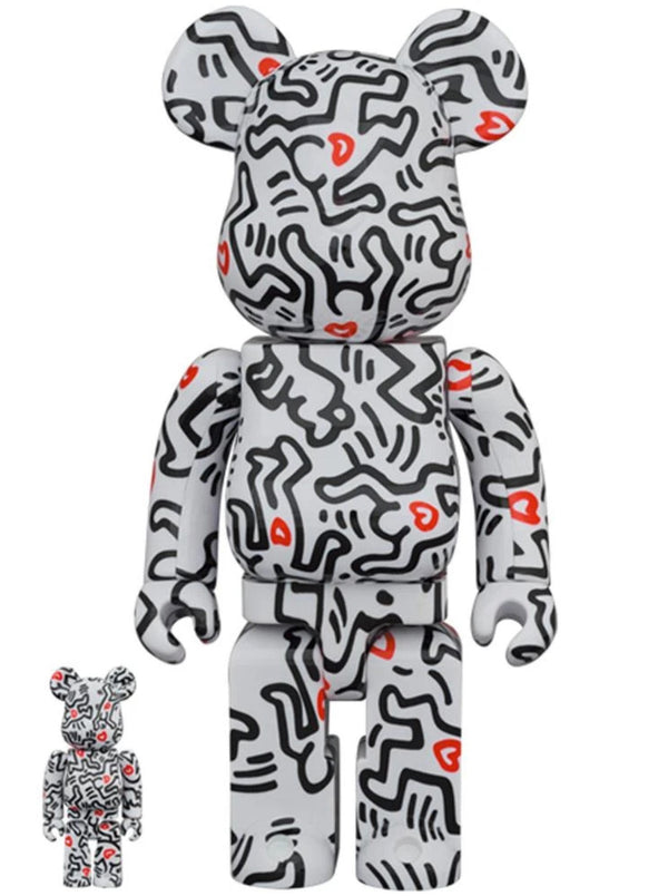 Keith Haring #8 100% & 400% Be@rbrick by Medicom Toy