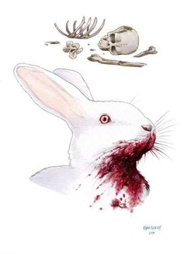 Impresión giclee de Killer Rabbit por Ryan Berkley