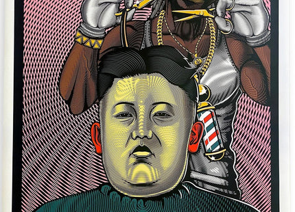 Kim Jong’s Supreme Barber AP Giclee Print by Marwan Shahin