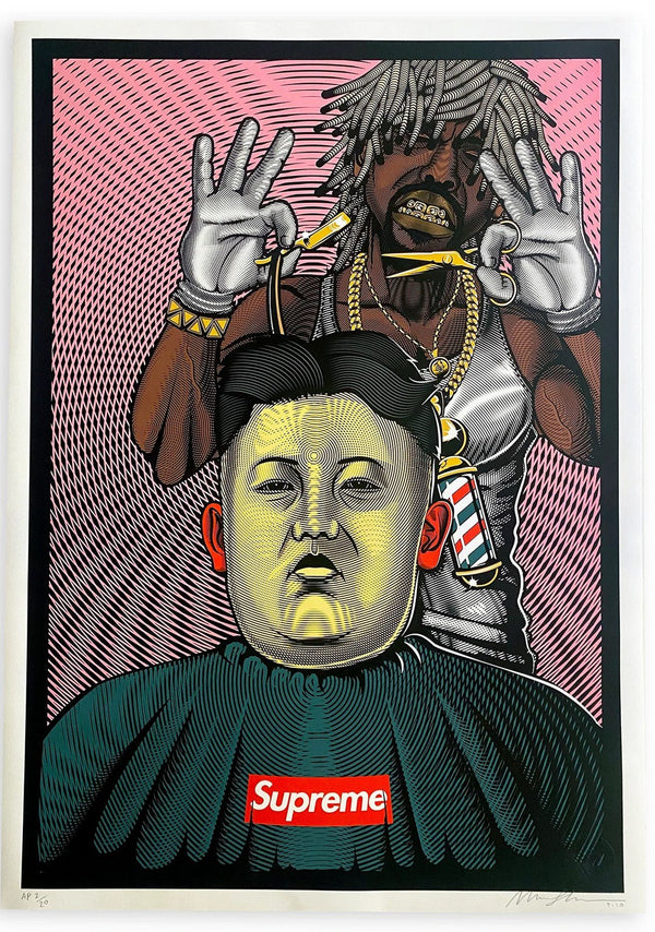 Kim Jong’s Supreme Barber  AP Giclee Print by Marwan Shahin