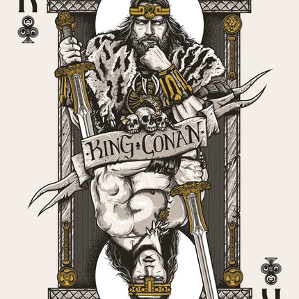 King Conan Gold AP Silkscreen Print by Patrick Connan