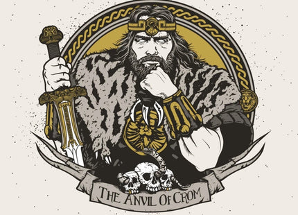 King Conan The Barbarian Gold Silkscreen Print by Patrick Connan