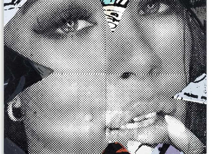 Kryptonite HPM Mixed Media Wood Print by Marly Mcfly