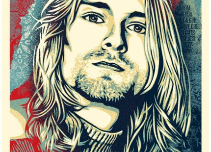 Kurt Cobain- Endless Nameless Silkscreen Print by Shepard Fairey- OBEY