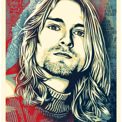 Kurt Cobain- Endless Nameless Silkscreen Print by Shepard Fairey- OBEY