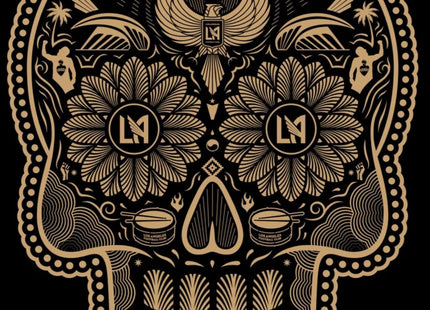 LAFC Calavera AP Silkscreen Print by Ernesto Yerena Montejano- Hecho Con Ganas