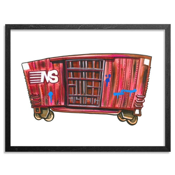 Laid Up Red Archival Print de Freddy Diaz