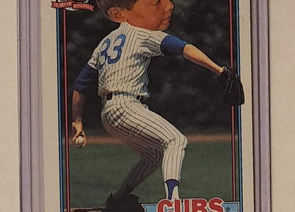 Lance Dickson Boy Child Cubs Original Collage Baseball Card Art by Pat Riot