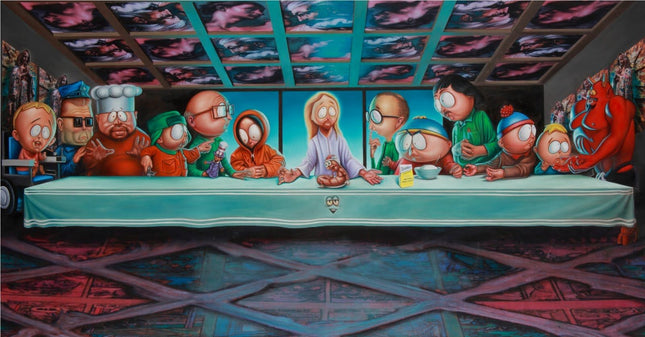 Last Supper in South Park Giclee Print by Ron English