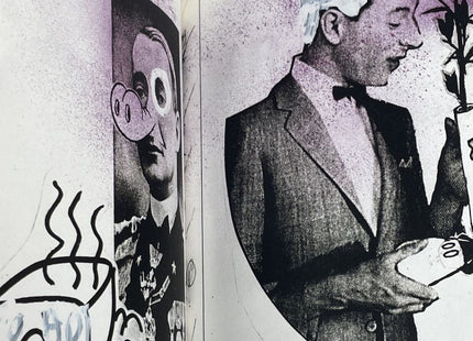 Lavender Book- Signed Military Deal Stencil Silkscreen Print by Faile