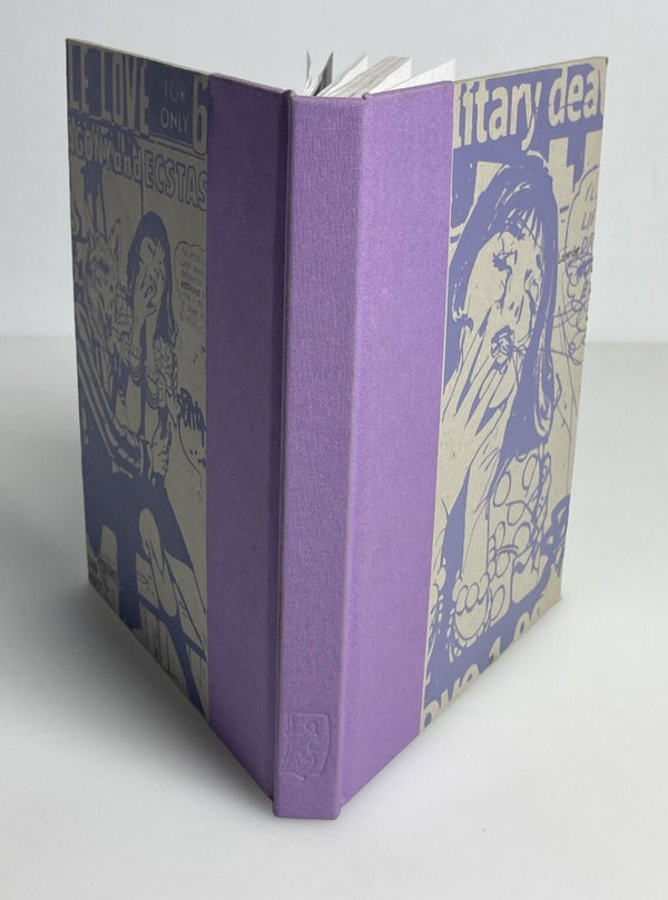 Lavender Book- Signed Military Deal Stencil Silkscreen Print by Faile