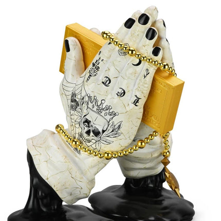 Let Us Prey Tatted Marble Art Toy by Frank Kozik