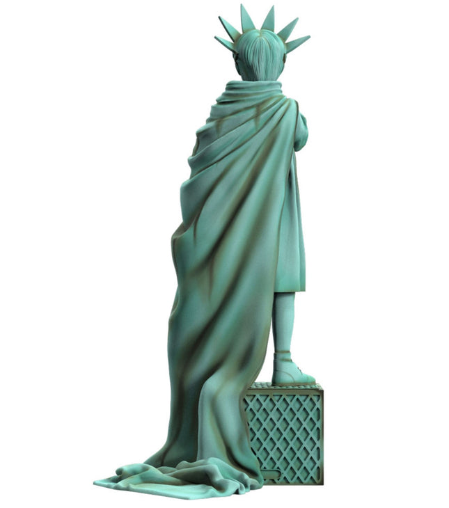 Liberty Girl Freedom Polystone Sculpture by Brandalised