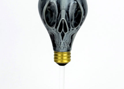 Light Cult Crypto Bulb Black & White GID Sculpture by Ron English