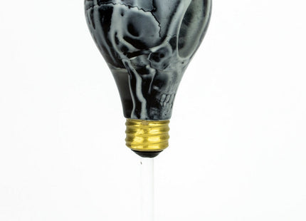 Light Cult Crypto Bulb Black & White GID Sculpture by Ron English