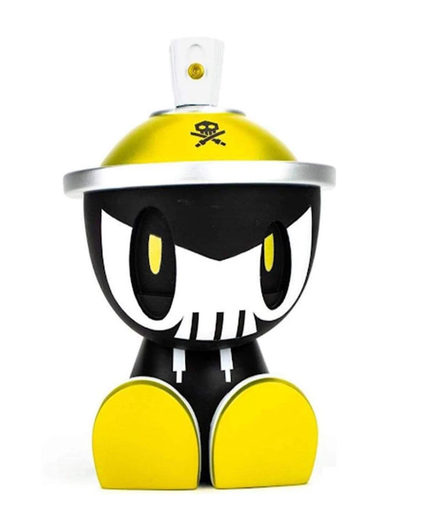 Figurine Lil Qwiky Gold &amp; Black Canbot Canz Art Toy par Quiccs x Czee13
