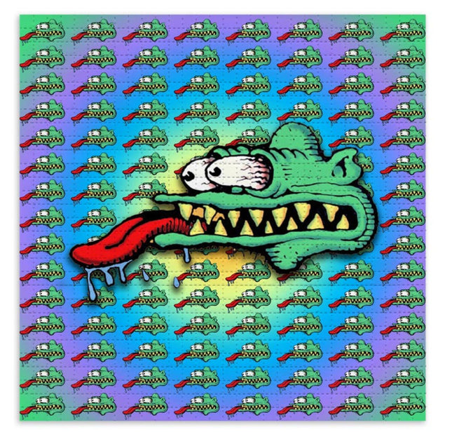Lizard Blotter Paper Archival Print by Stanley Mouse