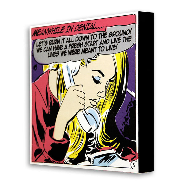 Long Distance Reality Mini HPM Stencil Print by Denial- Daniel Bombardier