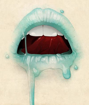 Loose Lips, Blueberry Giclee Print by Jason Levesque