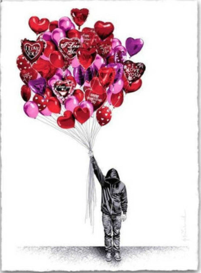 Love Is In The Air Serigraph Print by Mr Brainwash- Thierry Guetta