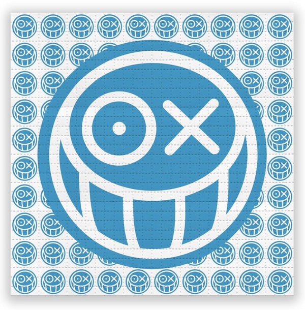 Love Tripping - Impression d'archives sur papier buvard bleu par M. André Saraiva