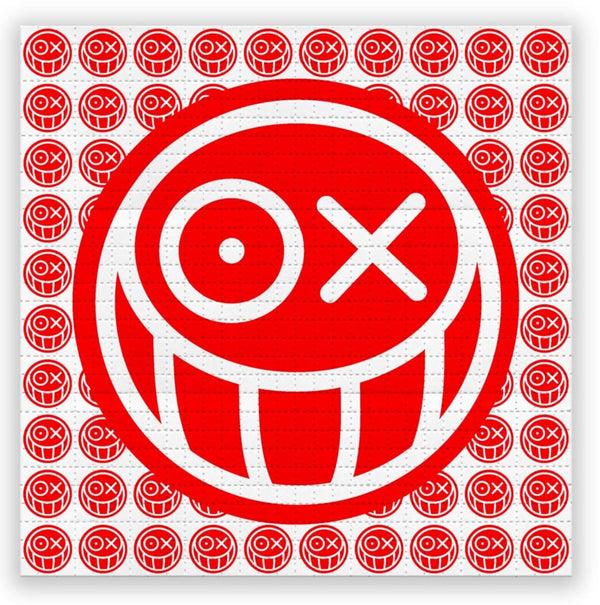 Love Tripping- Red Blotter Paper Archival Print by Mr André Saraiva