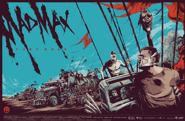 Mad Max Fury Road Silkscreen Print by Ken Taylor