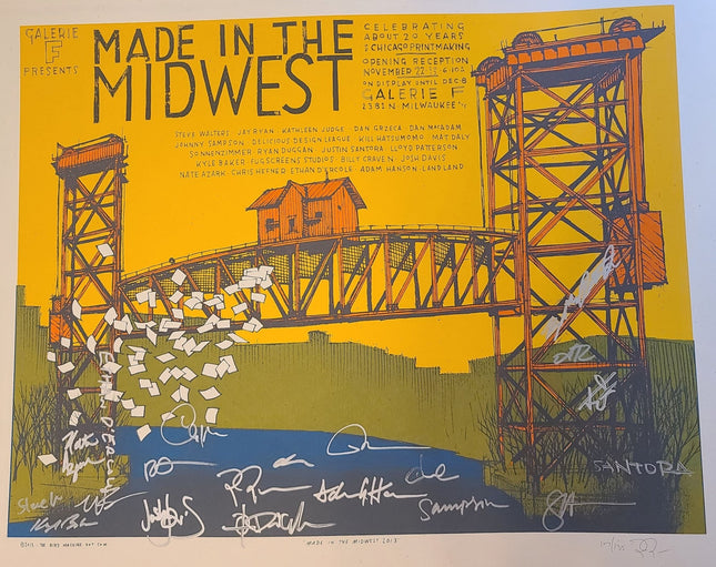 Made in the Midwest All Artists Signed Silkscreen Print by Jay Ryan