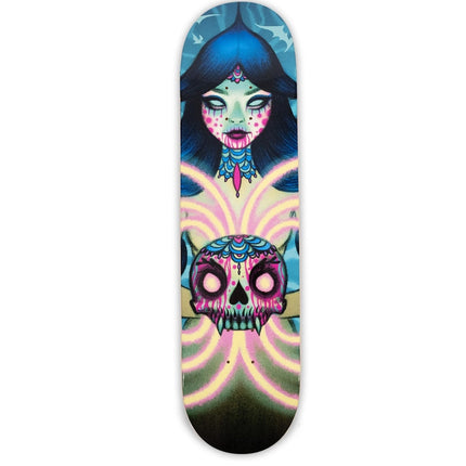 Magnetic Witch Skateboard Art Deck by Tara McPherson