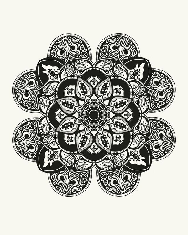 Mandala Silkscreen Print by John Vogl
