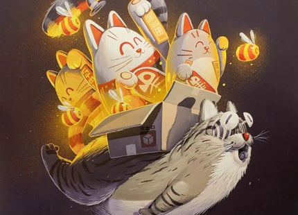 Maneki Trio Archival Print by Stom500