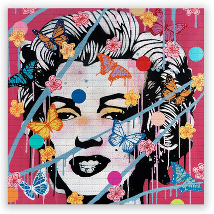 Marilyn Chaos Butterfly Blotter Paper Archival Print by Copyright