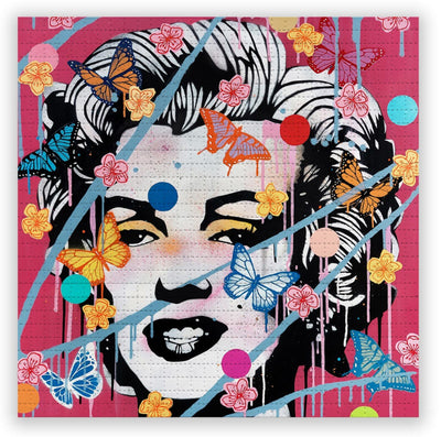 Marilyn Chaos Butterfly Blotter Paper Archival Print by Copyright