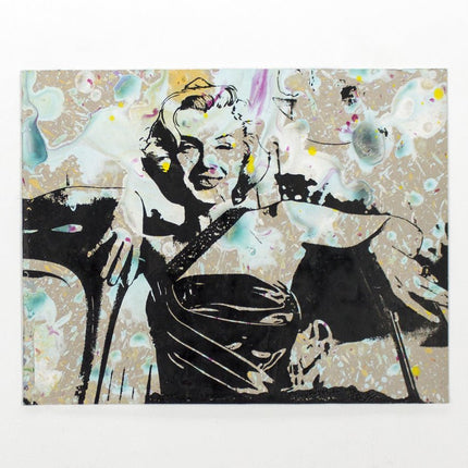 Marilyn Monroe 02 HPM Acrylic Silkscreen Print by Bobby Hill