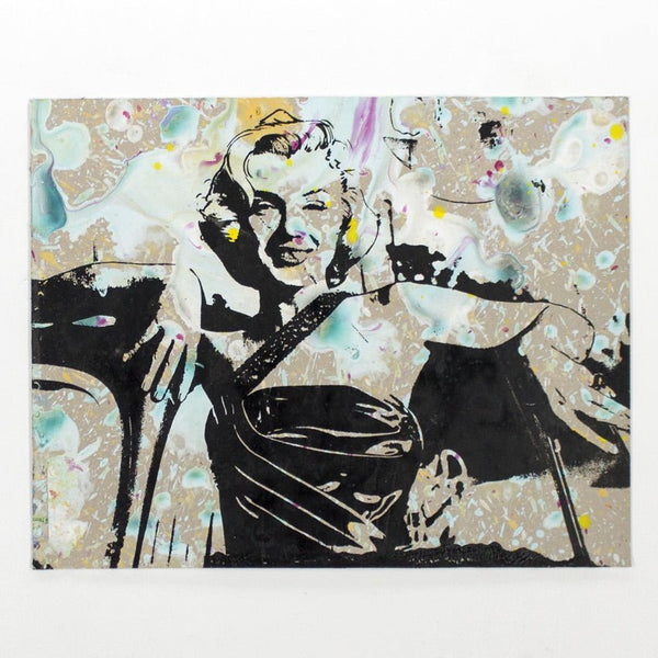 Marilyn Monroe 02 HPM sérigraphie acrylique par Bobby Hill