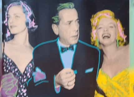 Marilyn Monroe Bogart & Becall HPM Serigraph Print by Steve Kaufman SAK