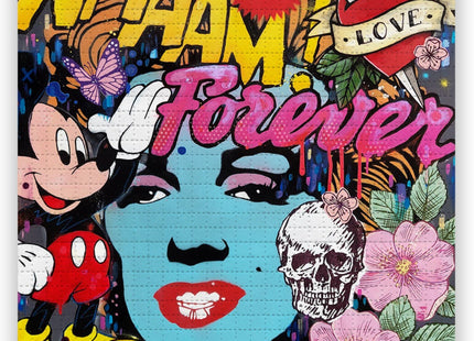 Marilyn Whaam New Love Forever Blotter Paper Archival Print by Copyright