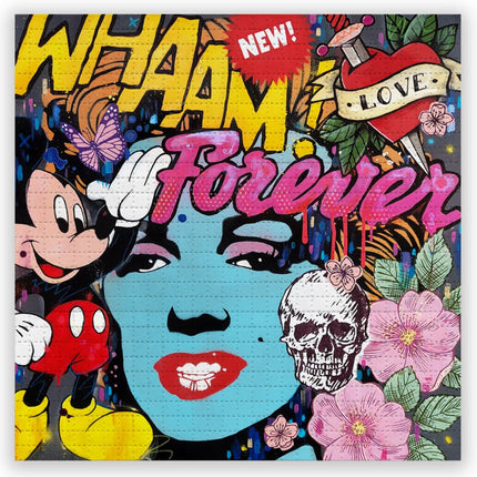 Marilyn Whaam New Love Forever Blotter Paper Archival Print by Copyright