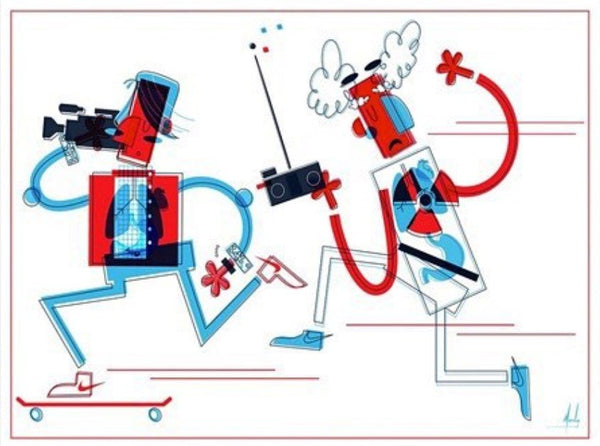 Marty McFly hace una impresión giclée de película por Marly Gallardo