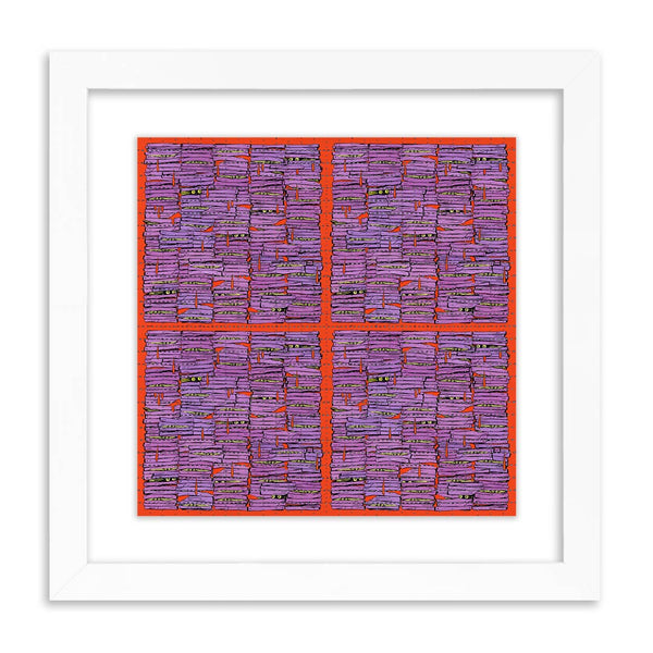 Me Myself &amp; Eyes Pupilla Pluralis Resting Face Blotter Paper Archival Print por Pat Riot