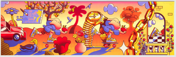 Meet Me On Cloud Nine Sérigraphie par Rhymezlikedimez - Robin Velghe