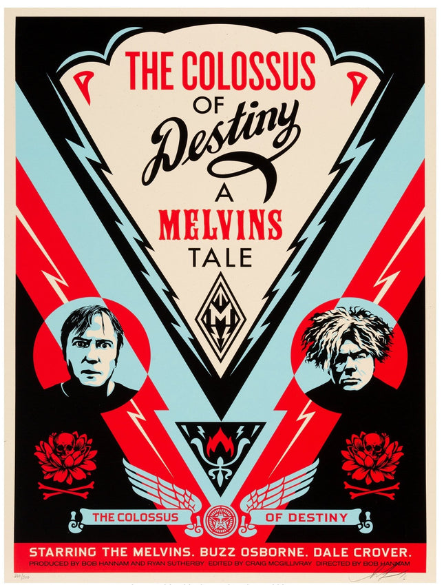 Melvins Colossus Silkscreen Print by Shepard Fairey- OBEY